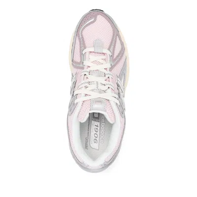 New Balance Pink Low Top Sneakers With Logo Patch On Side And Tongue And Perforated Panels In Tech Fabric Unisex In Multi