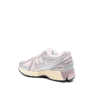 New Balance Pink Low Top Sneakers With Logo Patch On Side And Tongue And Perforated Panels In Tech Fabric Unisex In Multi
