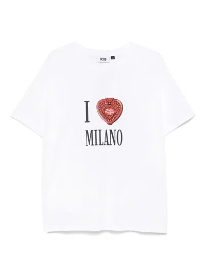 Gcds Graphic Print Crew Neck T-shirt