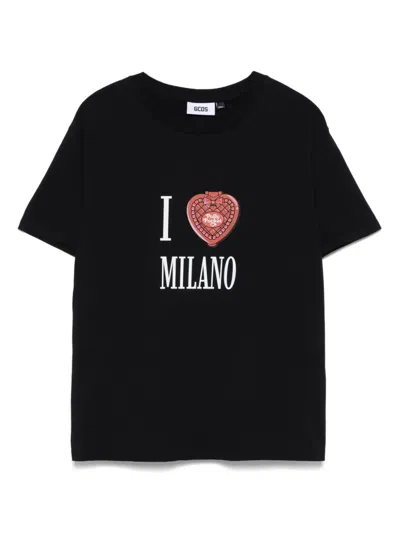 Gcds Graphic Print Crew Neck T-shirt