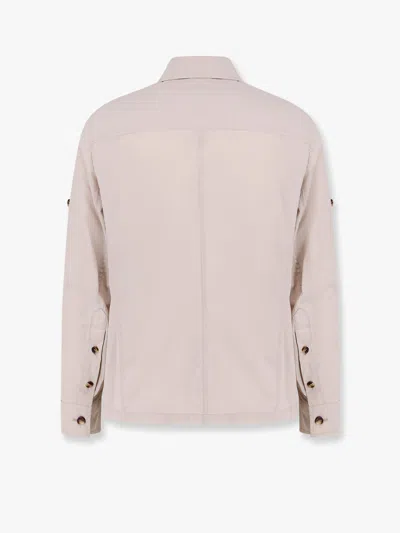 Brunello Cucinelli Ter-repellent Cotton-blend Safari Jacket In Multicolor