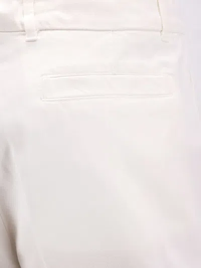 Brunello Cucinelli Cotton Bermuda Shorts Bermuda And Short White In Multicolor