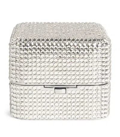 Judith Leiber Miniature ‘say Yes' Box In Silver