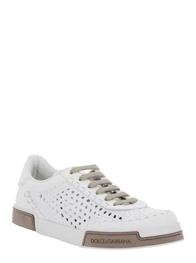 Dolce & Gabbana Sneaker Portofino Yacht White In Animal Print