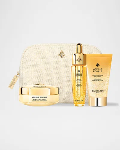 Guerlain Limited Edition Abeille Royale Anti-aging Youth Watery Oil Serum Set In No Color