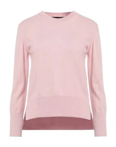Alpha Studio Woman Sweater Pink Size 6 Recycled Wool, Ecovero Viscose, Recycled Polyamide, Recycled  In Pink