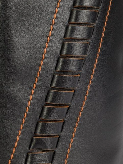Shop Proenza Schouler Medium 'hex' Whipstitch Bucket Bag In Black