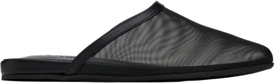Ancient Greek Sandals The Slipper Mesh Mules In Black