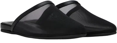 Ancient Greek Sandals The Slipper Mesh Mules In Black