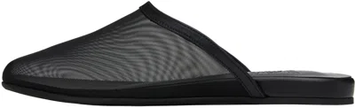 Ancient Greek Sandals The Slipper Mesh Mules In Black