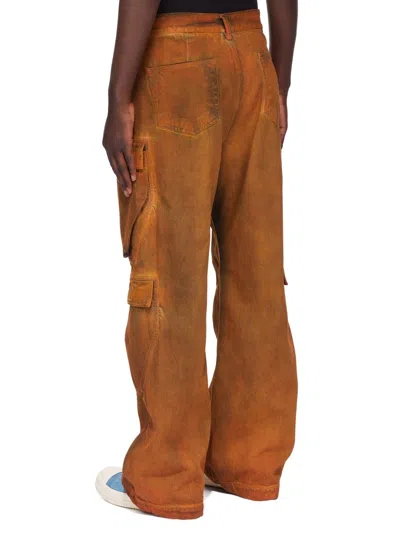 Rick Owens Drkshdw Double Pocket Jeans In Orange