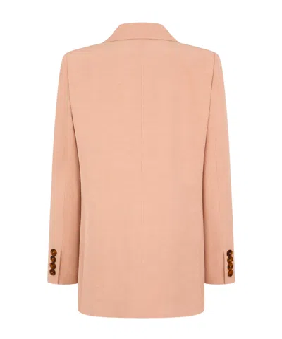Blazé Milano Double-breasted Jacket In Pink