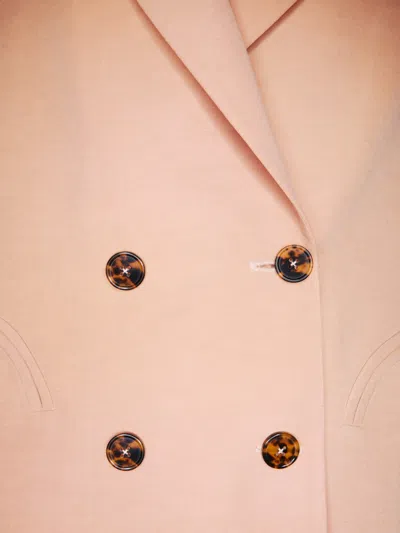 Blazé Milano Double-breasted Jacket In Pink