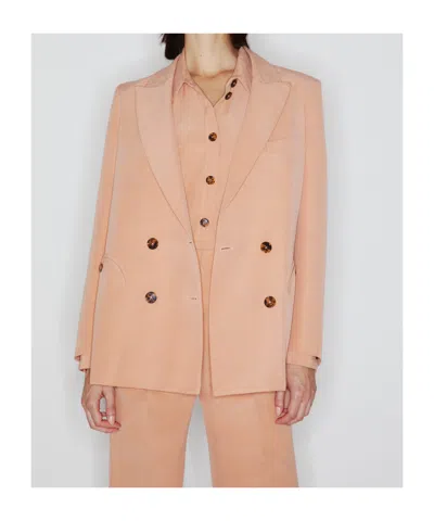 Blazé Milano Double-breasted Jacket In Pink