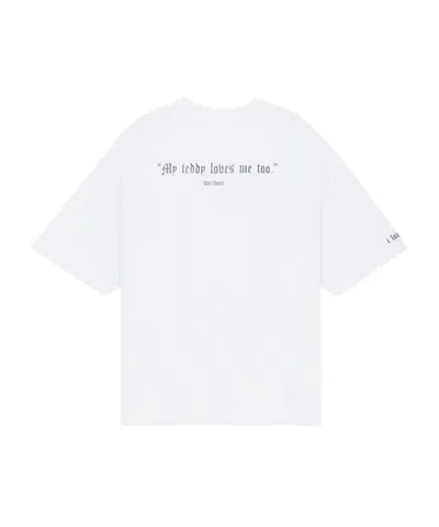 We11 Done Punk Teddy T-shirt In White
