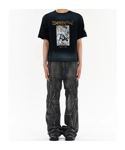 We11 Done Sprayed Teddy T-shirt In Black