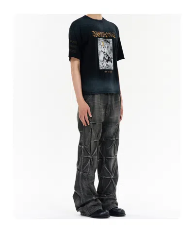 We11 Done Sprayed Teddy T-shirt In Black