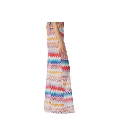 Missoni Wave Motif Cover Up Trousers With Lurex In Multicolor