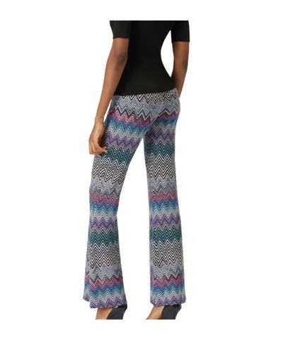 Missoni Crochet-knit Wool Flared Pants In Bunt