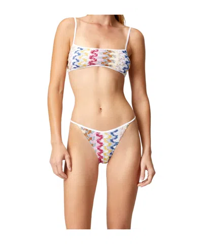 Missoni Spaghetti Strap Bikini In Multi