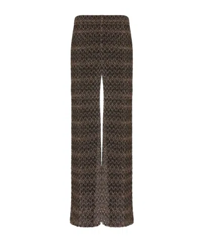 Missoni Patterned Wide-leg Track Pants In Multi