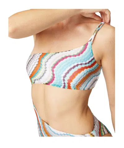 Missoni Patterned One-piece Swimsuit In Multicolour