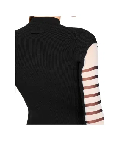 Jean Paul Gaultier Printed 'mariniere' Knit Pullover In White