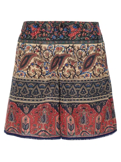 Valentino Garavani Voyage Imaginaire Bermuda Shorts In Multi