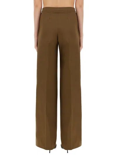 Pt Torino Wide-leg Trousers In Brown