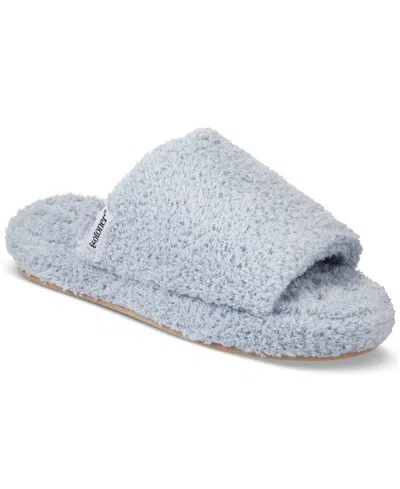 Isotoner Signature Women's Joey Cozy Plush Slide Slippers In Blue Fog