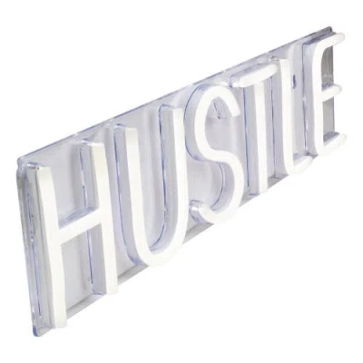 Northlight Led Hustle Neon Lighted Wall Sign In White