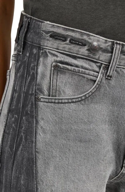 Lee Rider Low Slung Raw Hem Barrel Leg Jeans In Grayed Out