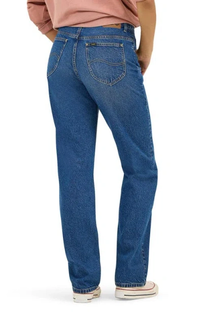 Lee Rider Straight Leg Jeans In Blue-tiful