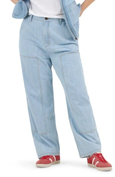 Lee High Waist Carpenter Jeans In Mid Railroad
