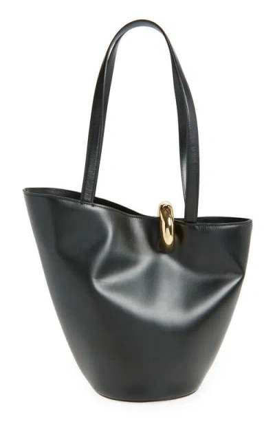 Jacquemus Le Petit Bambola Leather Top Handle Bag In Black 990