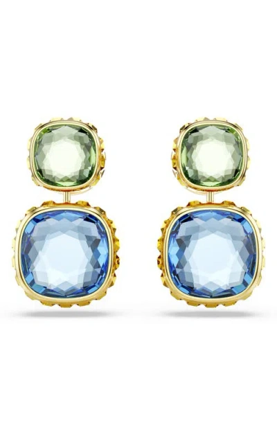 Swarovski Chroma Drop-ohrhänger In Blue Multi