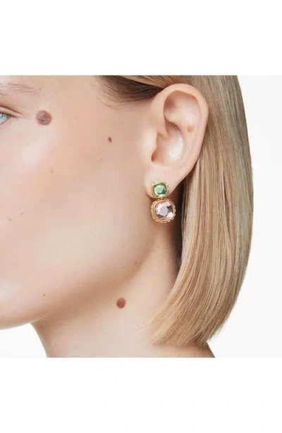 Swarovski Chroma Drop-ohrhänger In Blue Multi