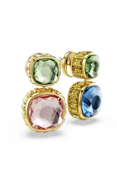 Swarovski Chroma Drop-ohrhänger In Blue Multi