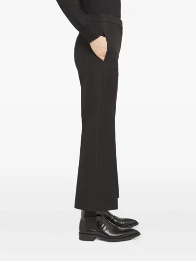Jil Sander Gabardine Tailored Trousers In Black