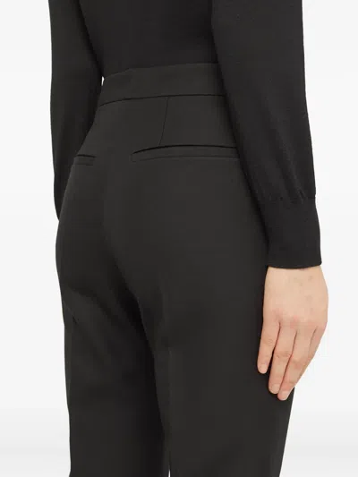Jil Sander Gabardine Tailored Trousers In Black