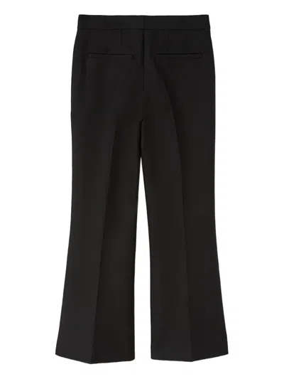 Jil Sander Gabardine Tailored Trousers In Black