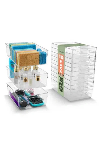 Sorbus 10-pack Extra Large Storage Bins In Clear