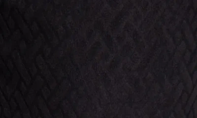 Spring + Mercer Casual Jacquard Terry Shorts In Black