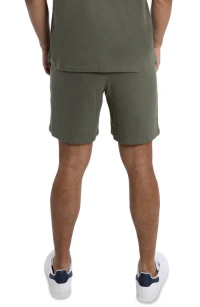 Spring + Mercer Relaxed Drawstring Shorts In Dusty Olive