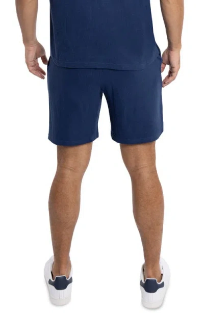 Spring + Mercer Relaxed Drawstring Shorts In Midnight Blue