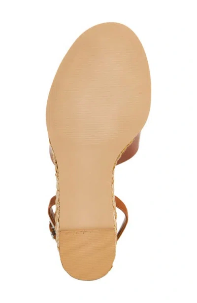 Nordstrom Arlene Ankle Strap Wedge Sandal In Rust Argan Oil