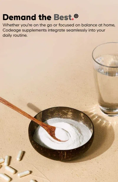 Codeage Brightening Face Serum, Glutathione, Collagen Ha, Vitamin, Coq10, Refillable 50ml In White