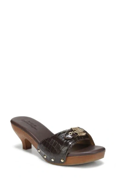 Dr. Scholl's X Favorite Daughter Heartbreak Kitten Heel Sandal In Brown
