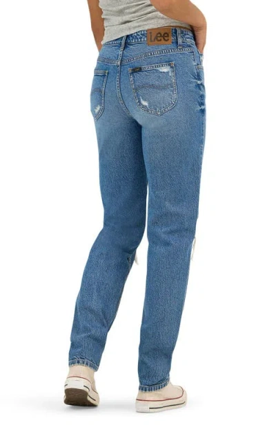 Lee '90s Ripped Tapered Straight Leg Jeans In Rolling Waves