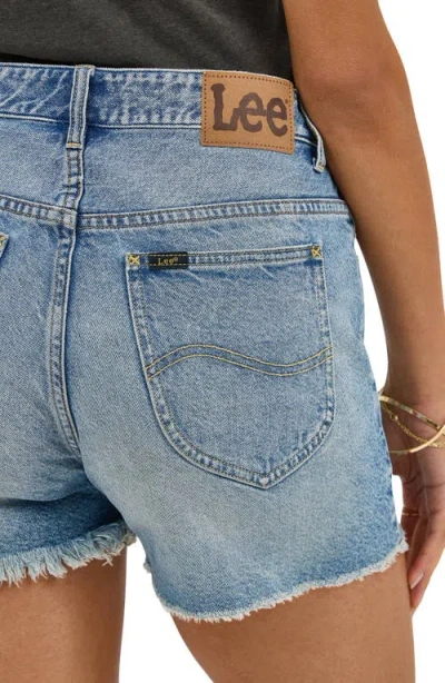 Lee 3-inch Cutoff High Waist Denim Shorts In Burn Bright